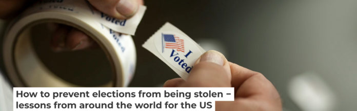 Research has found that voter fraud is rare in the United States. AP Photo/Bryon Houlgrave